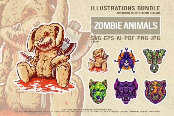 Download Macabre Horror Vector Pack Creepy Doll - Premium Resources