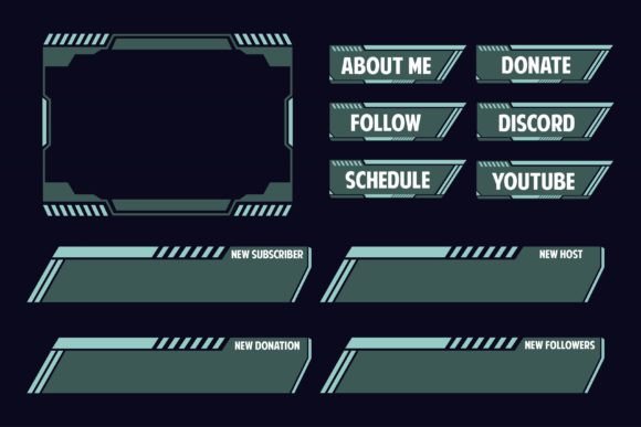 Download Gaming Webcam Elements for Live Streamer - Streamer Collection