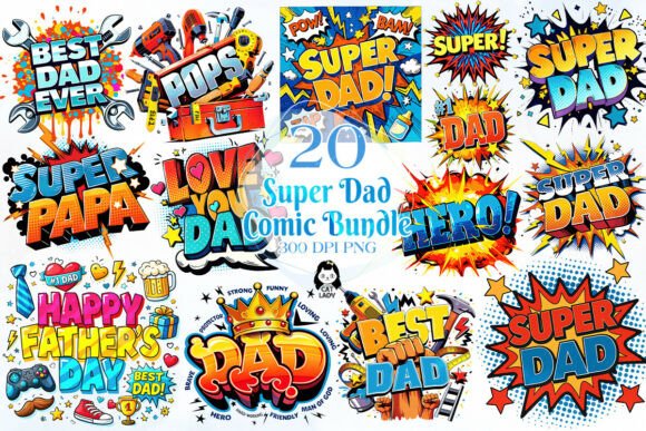 Download Super Dad Comic Pop Art Clipart - Comic Collection