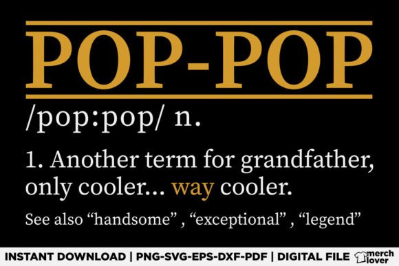 Download POP-POP Definition Fathers Day T-Shirt - Definition Collection