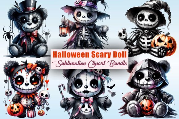 Download Halloween Scary Doll Sublimation Clipart - Premium Resources