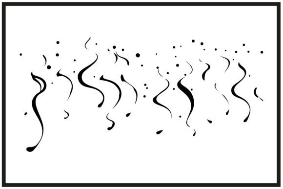 Download Silhouette of Swirling Birthday Streamer - Premium Resources