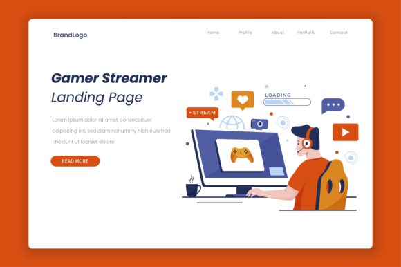 Download Game Streamer Illustration Design - Streamer Collection
