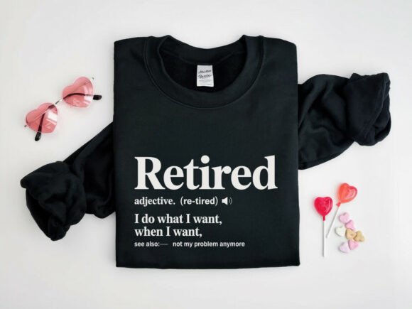 Download Retired Definition T-shirt Design SVG - Definition Collection